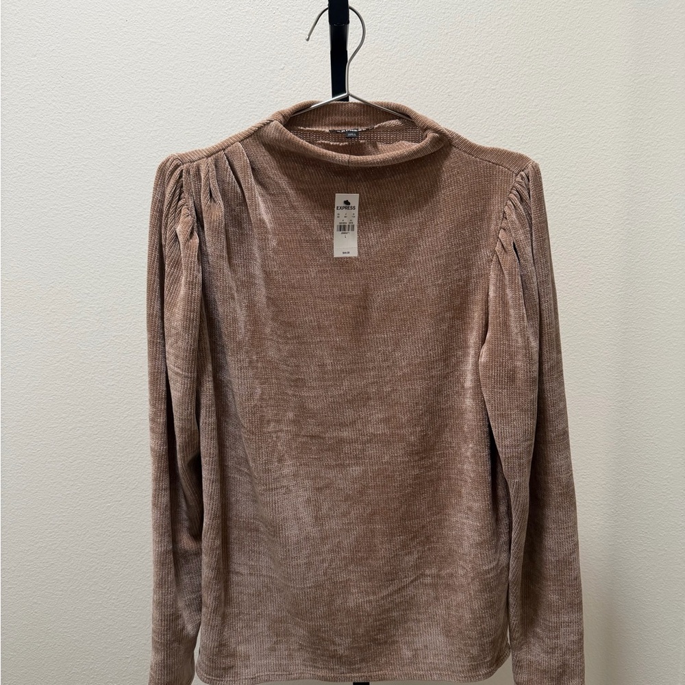 Express Mockneck Long Sleeve Top